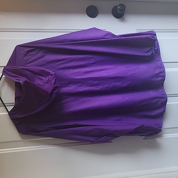 Purple rain/wind jacket w/hood - Picture 3 of 4